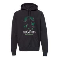 Shamrock And Roll Irish Rock Music Monster Premium Hoodie