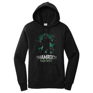 Shamrock And Roll Irish Rock Music Monster Women's Pullover Hoodie