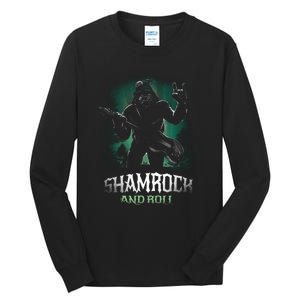 Shamrock And Roll Irish Rock Music Monster Tall Long Sleeve T-Shirt