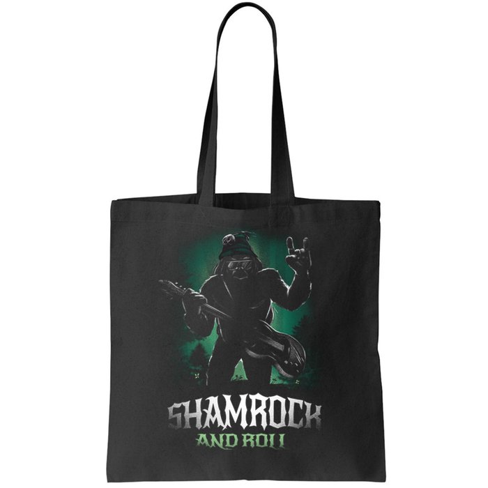 Shamrock And Roll Irish Rock Music Monster Tote Bag