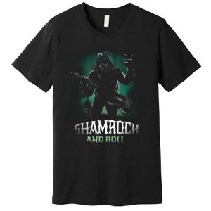 Shamrock And Roll Irish Rock Music Monster Premium T-Shirt