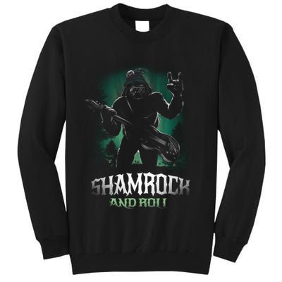 Shamrock And Roll Irish Rock Music Monster Tall Sweatshirt