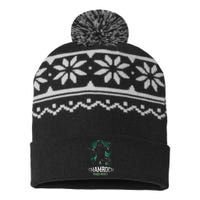 Shamrock And Roll Irish Rock Music Monster USA-Made Snowflake Beanie