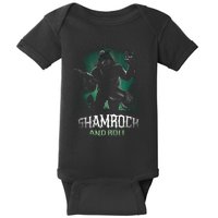 Shamrock And Roll Irish Rock Music Monster Baby Bodysuit