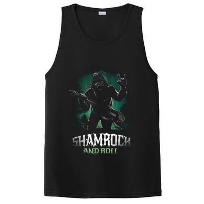 Shamrock And Roll Irish Rock Music Monster PosiCharge Competitor Tank