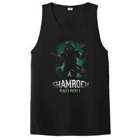 Shamrock And Roll Irish Rock Music Monster PosiCharge Competitor Tank