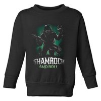 Shamrock And Roll Irish Rock Music Monster Toddler Sweatshirt