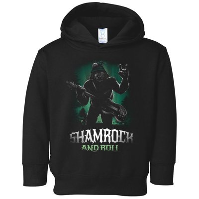 Shamrock And Roll Irish Rock Music Monster Toddler Hoodie