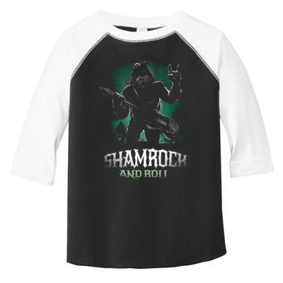 Shamrock And Roll Irish Rock Music Monster Toddler Fine Jersey T-Shirt