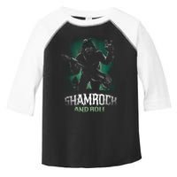Shamrock And Roll Irish Rock Music Monster Toddler Fine Jersey T-Shirt