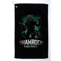Shamrock And Roll Irish Rock Music Monster Golf Towel