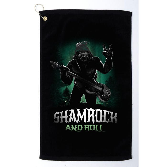 Shamrock And Roll Irish Rock Music Monster Golf Towel