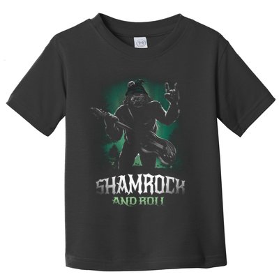 Shamrock And Roll Irish Rock Music Monster Toddler T-Shirt