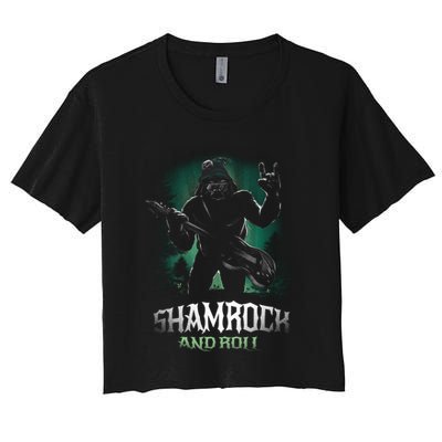 Shamrock And Roll Irish Rock Music Monster Crop Top