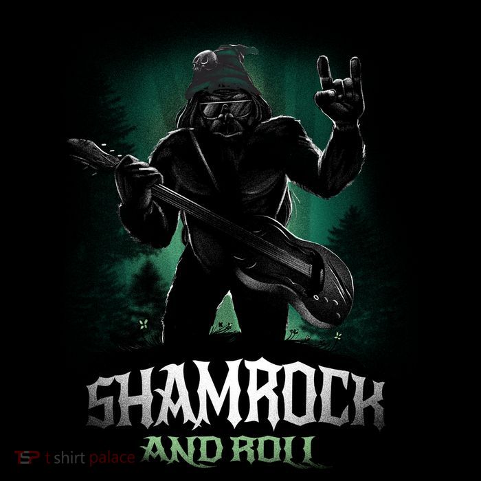 Shamrock And Roll Irish Rock Music Monster Crop Top