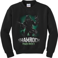 Shamrock And Roll Irish Rock Music Monster Kids Sweatshirt
