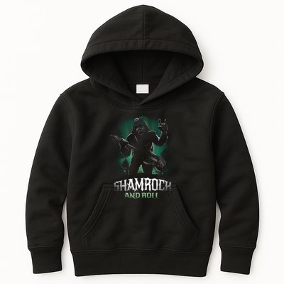 Shamrock And Roll Irish Rock Music Monster Kids Hoodie