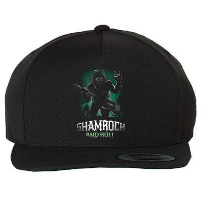 Shamrock And Roll Irish Rock Music Monster Wool Snapback Cap