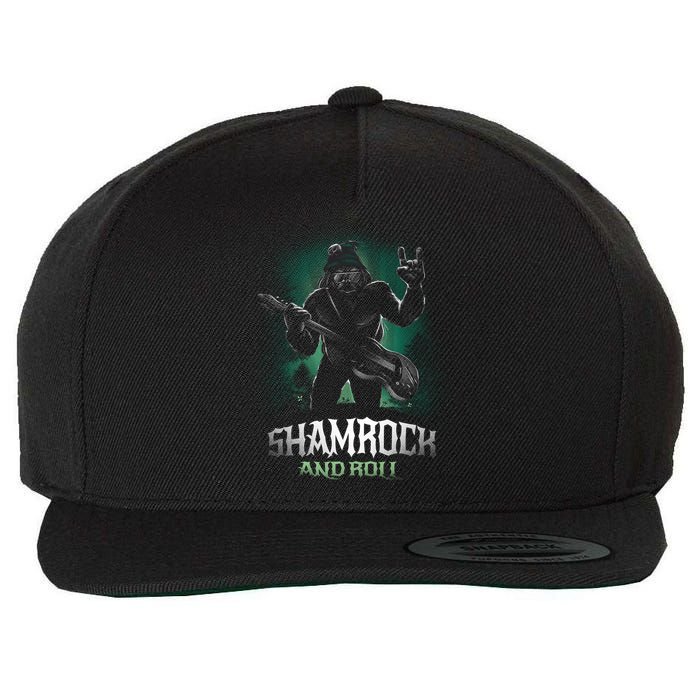 Shamrock And Roll Irish Rock Music Monster Wool Snapback Cap