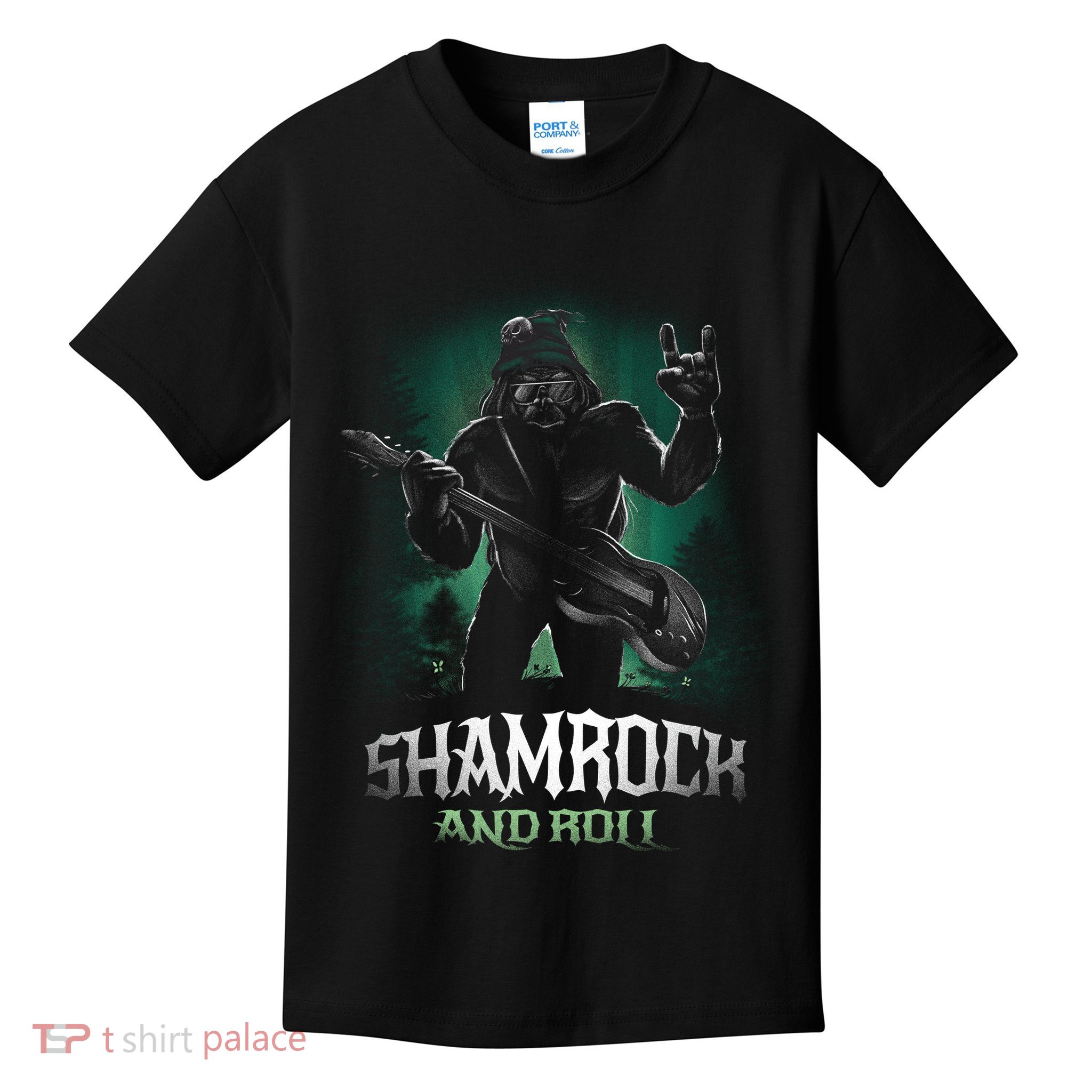 Shamrock And Roll Irish Rock Music Monster Kids T-Shirt