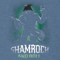 Shamrock And Roll Irish Rock Music Monster Garment-Dyed Sweatshirt