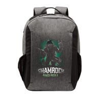 Shamrock And Roll Irish Rock Music Monster Vector Backpack