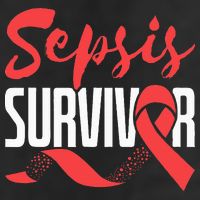 Sepsis Awareness  Red Ribbon  Sepsis Survivor Adult Drive Performance Visor