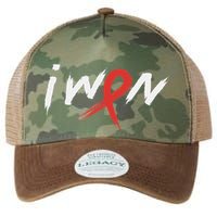 Stroke Awareness Red Ribbon I Won Brain Aneurysm Support Legacy Tie Dye Trucker Hat