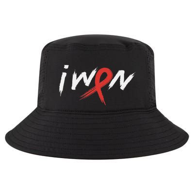 Stroke Awareness Red Ribbon I Won Brain Aneurysm Support Cool Comfort Performance Bucket Hat