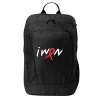 Stroke Awareness Red Ribbon I Won Brain Aneurysm Support City Backpack