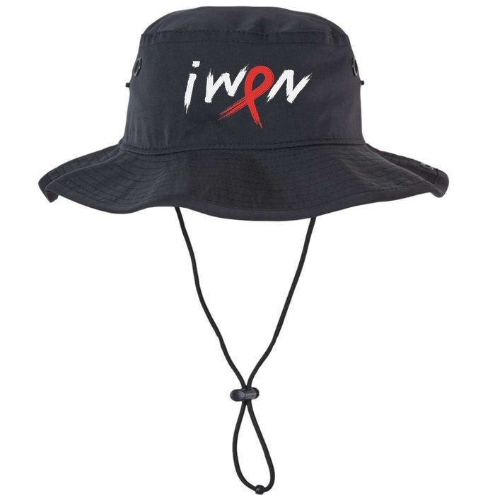 Stroke Awareness Red Ribbon I Won Brain Aneurysm Support Bucket Hat