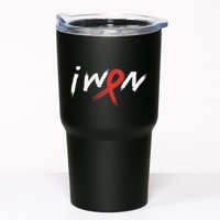 Stroke Awareness Red Ribbon I Won Brain Aneurysm Support Tumbler