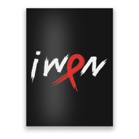 Stroke Awareness Red Ribbon I Won Brain Aneurysm Support Poster