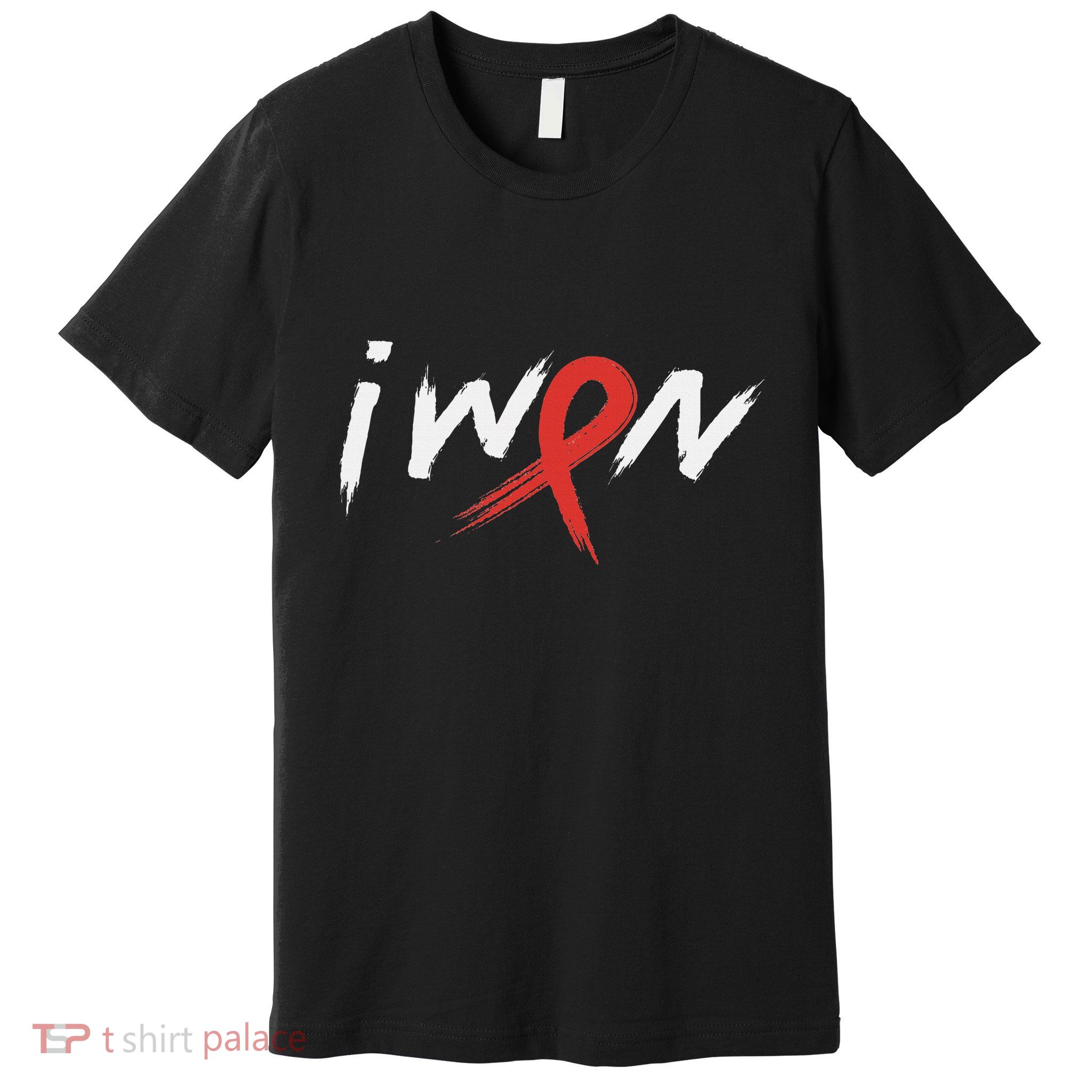 Stroke Awareness Red Ribbon I Won Brain Aneurysm Support Premium T-Shirt