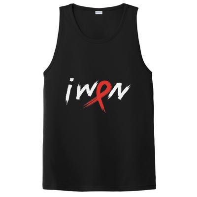 Stroke Awareness Red Ribbon I Won Brain Aneurysm Support PosiCharge Competitor Tank
