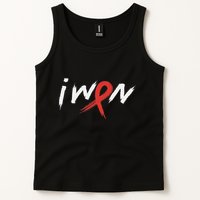 Stroke Awareness Red Ribbon I Won Brain Aneurysm Support Tank Top
