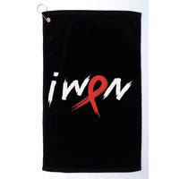 Stroke Awareness Red Ribbon I Won Brain Aneurysm Support Golf Towel