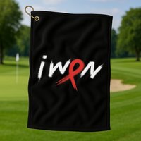 Stroke Awareness Red Ribbon I Won Brain Aneurysm Support Golf Towel
