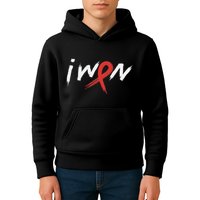 Stroke Awareness Red Ribbon I Won Brain Aneurysm Support Kids Hoodie