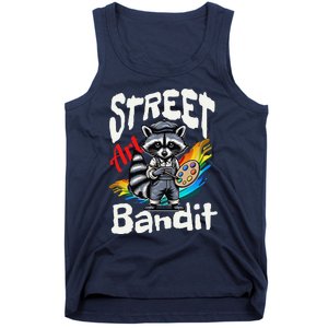 Street Art Raccoon Graffiti Style Urban Tank Top