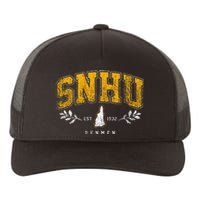 Snhu Arch Retro College University Athletic Sports Yupoong Adult 5-Panel Trucker Hat