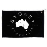 Sydney Australia Retro Vintage Graphic Grommeted Golf Towel