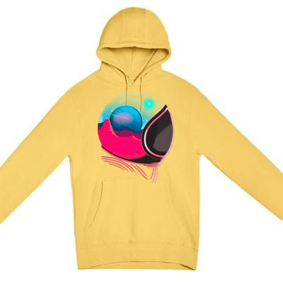 Space Adventure Red Planet Astronaut Premium Pullover Hoodie