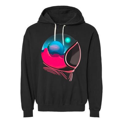 Space Adventure Red Planet Astronaut Garment-Dyed Fleece Hoodie