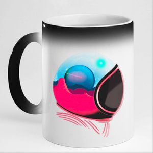 Space Adventure Red Planet Astronaut 11oz Black Color Changing Mug