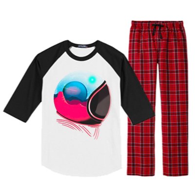 Space Adventure Red Planet Astronaut Raglan Sleeve Pajama Set