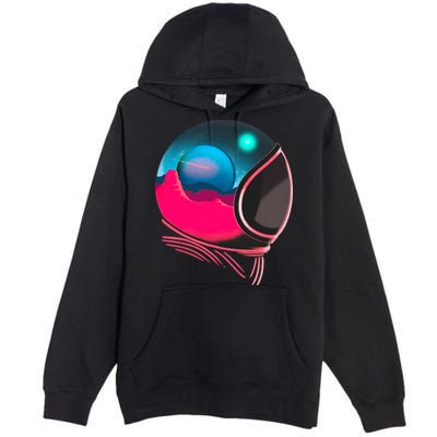 Space Adventure Red Planet Astronaut Premium Pullover Hoodie