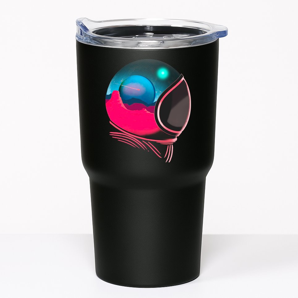 Space Adventure Red Planet Astronaut Tumbler
