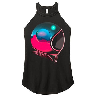 Space Adventure Red Planet Astronaut Women's Perfect Tri Rocker Tank