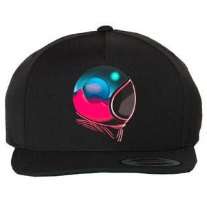 Space Adventure Red Planet Astronaut Wool Snapback Cap